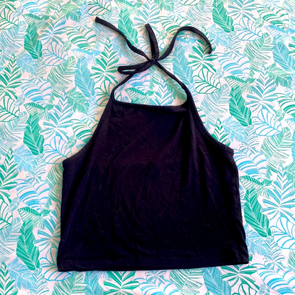 Brandy Melville Black halter top